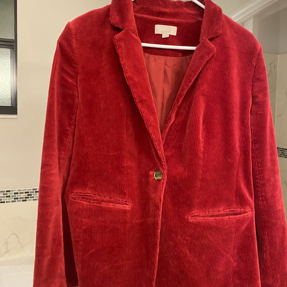 Loft chorderoy blazer. Size 6.